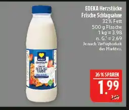 Marktkauf Edeka herzstücke frische schlagsahne Angebot