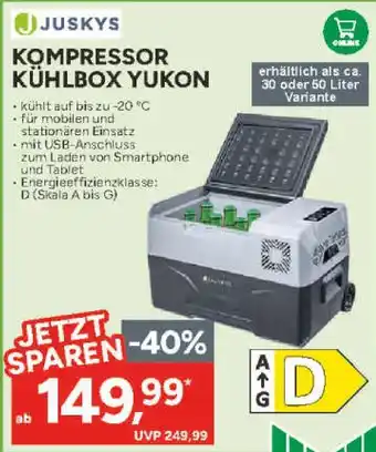 Marktkauf Juskys kompressor kühlbox yukon Angebot