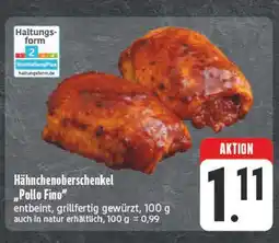 Edeka Hähnchenoberschenkel 'pollo fino' Angebot