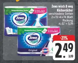 Edeka Zewa wisch & weg küchentücher original Angebot
