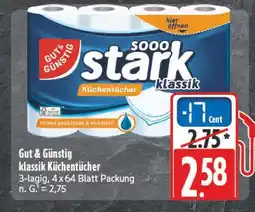 Edeka Gut & günstig klassik küchentücher Angebot