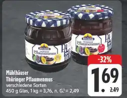 Edeka Mühlhäuser thüringer pflaumenmus Angebot