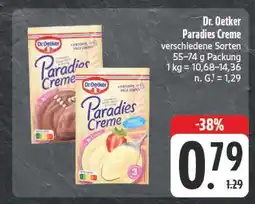 Edeka Dr. oetker paradies creme Angebot