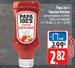 Edeka Papa joe's tomaten ketchup Angebot
