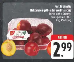 Edeka Gut & günstig nektarinen gelb- oder weißfleischig Angebot