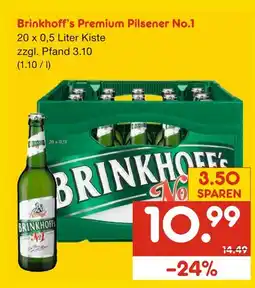 Netto Marken-Discount Brinkhoff's premium pilsener no.1 Angebot