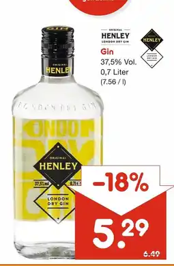 Netto Marken-Discount Henley london dry gin Angebot