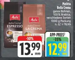 Edeka Melitta bella crema espresso Angebot