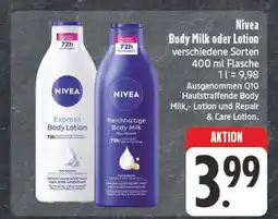 Edeka Nivea express body lotion Angebot