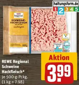 REWE REWE Regional Schweine Hackfleisch Angebot