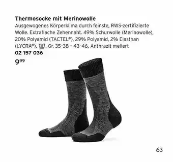 Tchibo Thermosocke Mit Merinowolle Angebot
