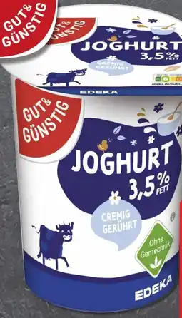 Edeka Gut & Günstig Naturjoghurt Angebot