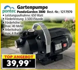 Norma Gartenpumpe Pontec PondoGarden 3800 Angebot