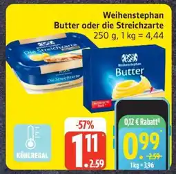 Edeka WEIHENSTEPHAN Butter oder Die Streichzarte Angebot