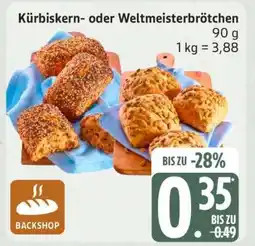 Edeka Kürbiskern- oder Weltmeisterbrötchen Angebot
