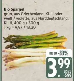 Edeka Bio- Spargel Angebot