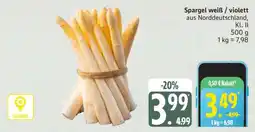 Edeka Spargel weiß/violett Angebot
