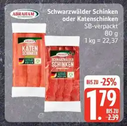 Edeka Abraham Schwarzwälder Schinken oder Katenschinken Angebot