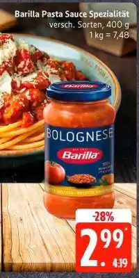 Edeka Barilla Pasta Sauce Spezialität Angebot