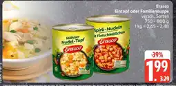 Edeka Erasco Eintopf oder Familiensuppe Angebot