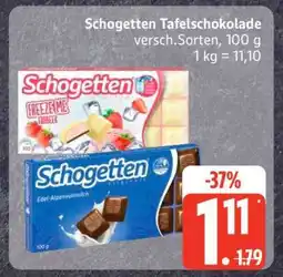Edeka Schogetten Tafelschokolade Angebot