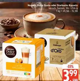 Edeka Nescafé Dolce Gusto oder Starbucks Kapseln Angebot