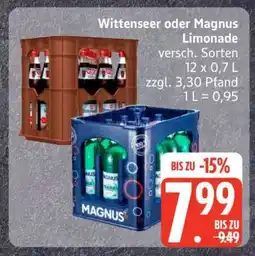 Edeka Wittenseer oder Magnus Limonade Angebot