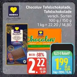 Edeka Chocoluv Tafelschokolade Angebot