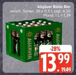 Edeka Allgäuer Büble Bier Angebot