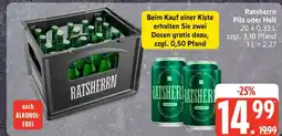 Edeka Ratsherrn Pils oder Hell Angebot