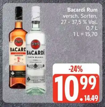 Edeka Bacardí Rum Angebot