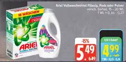 Edeka Ariel Vollwaschmittel Flüssig, Pods oder Pulver Angebot