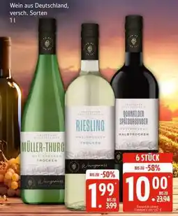 Edeka Wein aus Deutschland, versch. Sorten Angebot