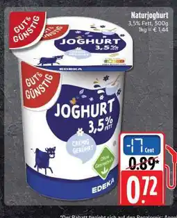 Edeka Gut & Günstig Joghurt Angebot