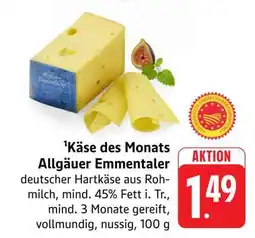 Edeka Käse des Monats Allgäuer Emmentaler Angebot