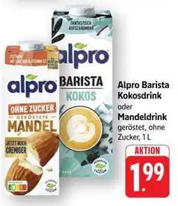 Edeka Alpro Barista Kokosdrink oder Mandeldrink Angebot