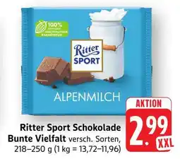 Edeka Ritter Sport Schokolade Bunte Vielfalt Angebot