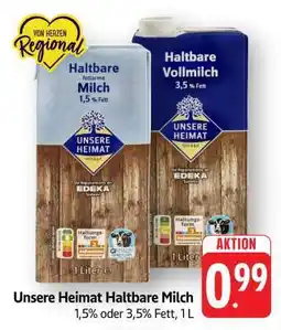 Edeka Unsere Heimat Haltbare Milch Angebot