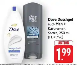 Edeka Dove Duschgel auch Men + Care Angebot