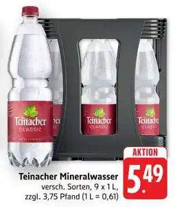 Edeka Teinacher Mineralwasser Angebot