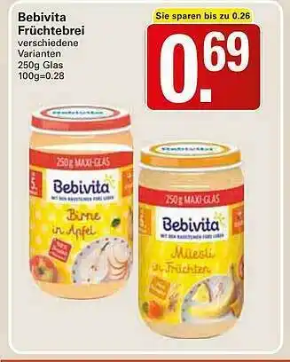 WEZ Bebivita Früchtebrei Angebot