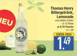 Edeka Thomas Henry Bittergetränk, Lemonade Angebot