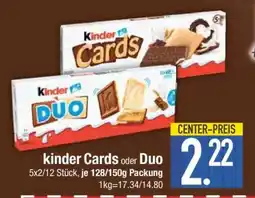 Edeka Kinder Cards oder Duo Angebot