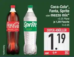 Edeka Coca-Cola, Fanta, Sprite oder Mezzo Mix Angebot