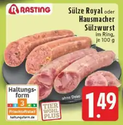 Edeka Sülze Royal oder Hausmacher Sülzwurst Angebot