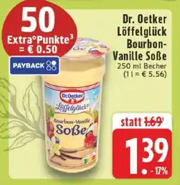 Edeka Dr. Oetker Löffelglück Bourbon-Vanille Soße Angebot