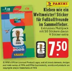 Edeka Panini FIFA World Cup 2026 Sticker Multipack Angebot