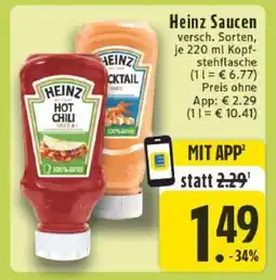 Edeka Heinz Saucen Angebot