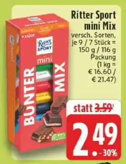 Edeka Ritter Sport mini Mix Angebot