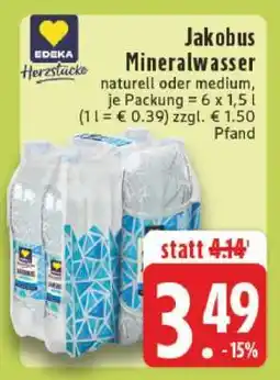 Edeka Jakobus Mineralwasser Angebot